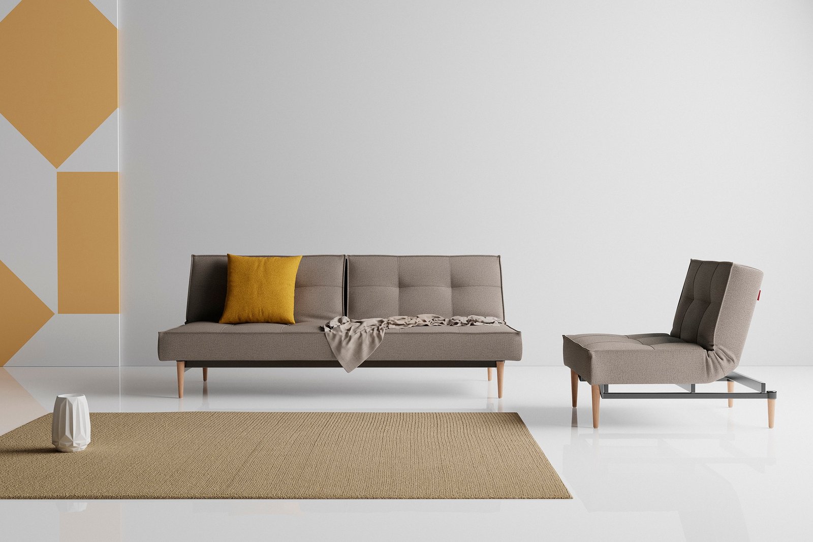 Innovation chair Splitback Styletto Light Wood - Image 6